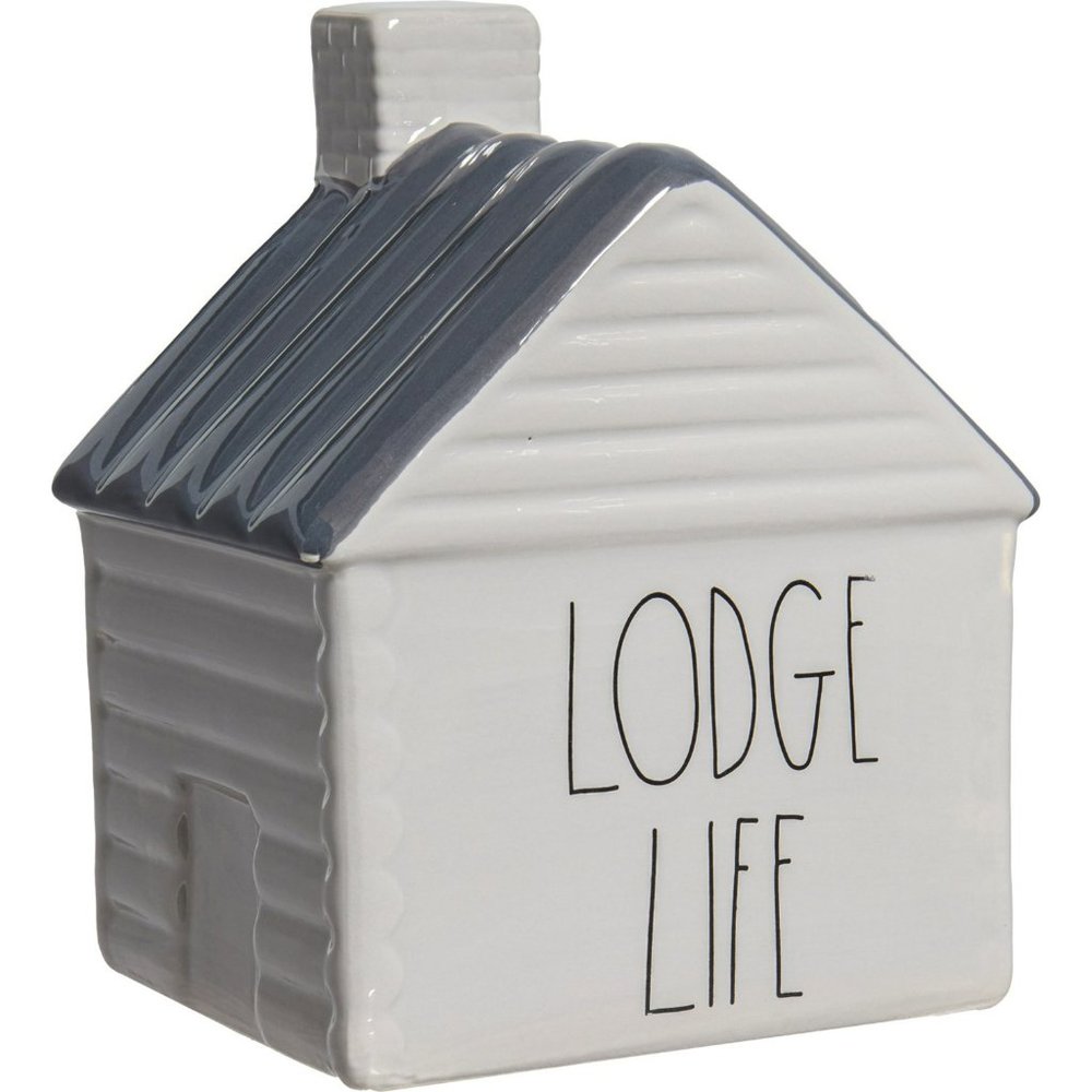 Rae Dunn Lodge Life Cabin Table Decor - 8x6x6.5”